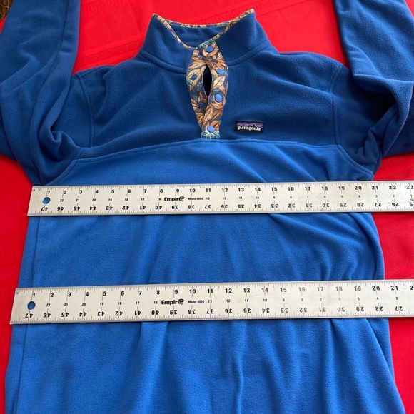 Patagonia Mens Micro D Snap T Pullover Shirt Bayou Blue Size Medium - Picture 6 of 11